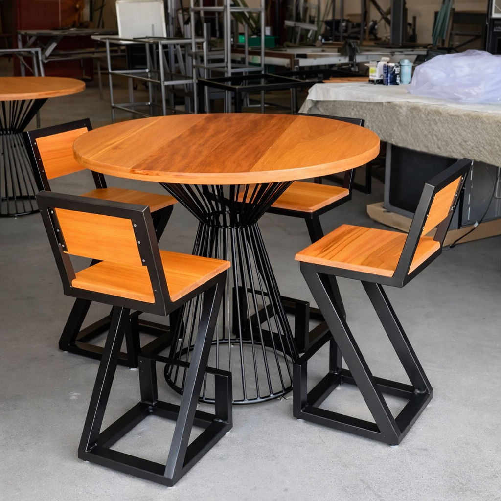 Móvel em metalon - estrutura metálica com acabamento